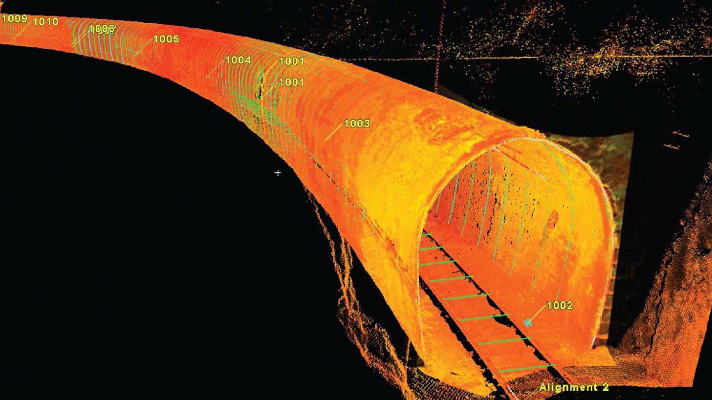 Building accurate, spatial models of trains through Johnsonville Tunnel.