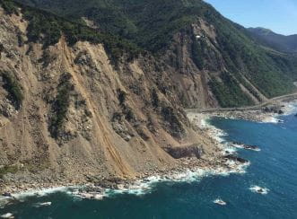 Damage at Ohau point. Aurecon was tapped to help in rehabilitating the area following the devastating earthquake in 2016. 