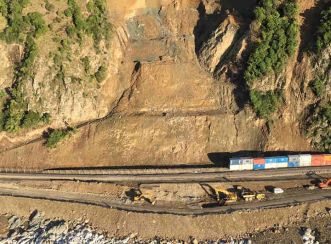 Rail line works at State Highway 1. Aurecon had team taking the charge on the rail recovery programme.