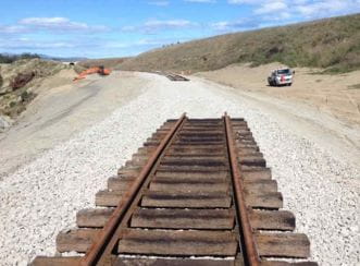 Works at the main line. Aurecon had team taking the charge on the rail recovery programme.