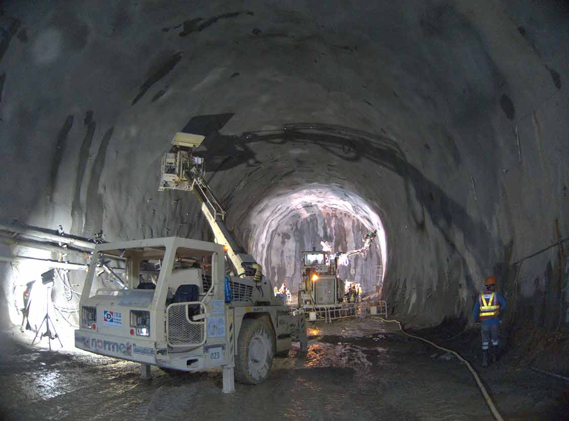 The drill and blast excavation for the new TKO Lam Tin Tunnel navigating through Hong Kong, the fourth most densely populated country in the world.