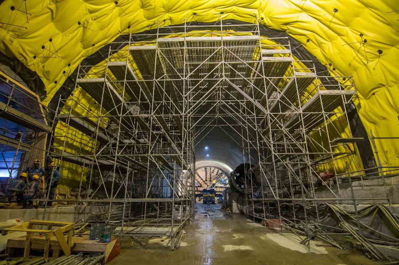 Construction progression on the 4.8 km tunnel as part of the Liantang Contract 2 project. Aurecon is the checking engineer for this project.
