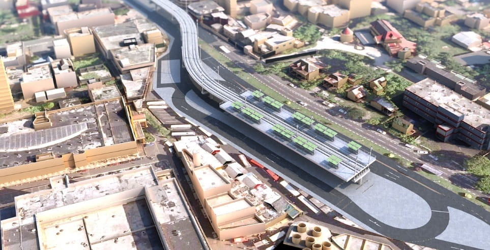 Aurecon developed a visualisation as part of the design process of the Mauritius Light Rail.