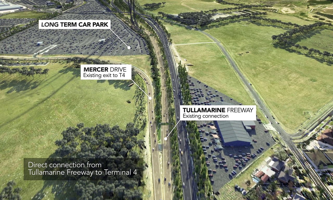 Direct connection from Tullamarine Freeway to Terminal 4.