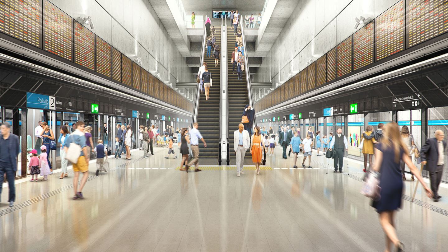 The Metro Tunnel reshape travel demand to make the people switch to public and active transport.