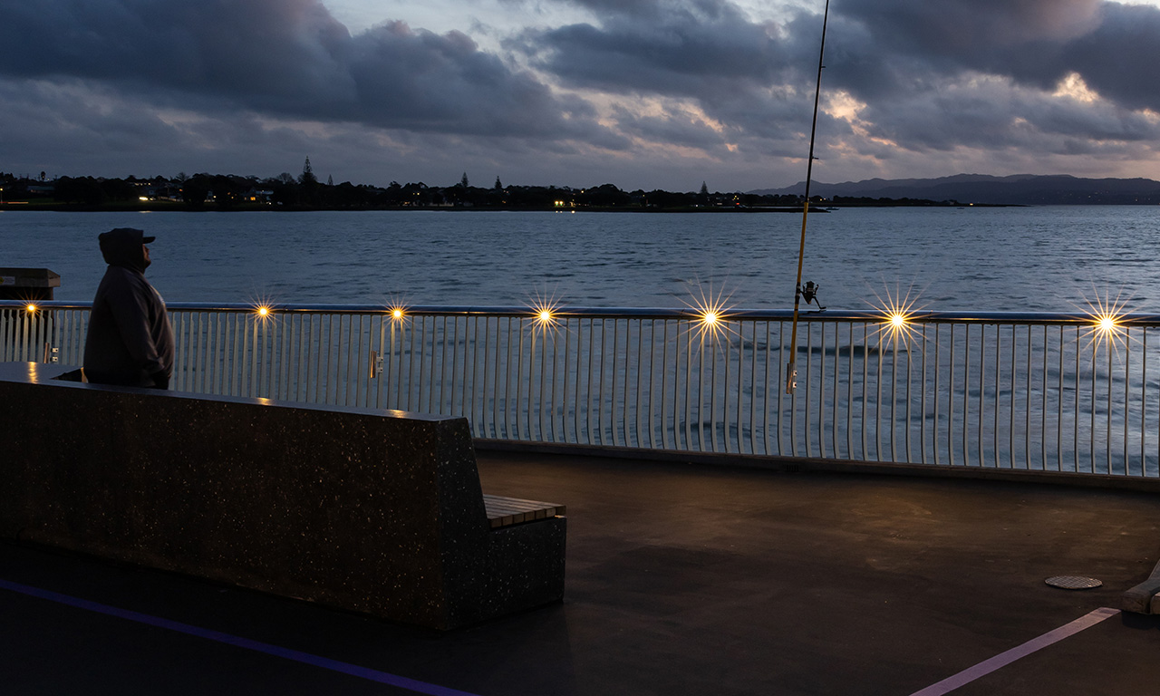 Feature lighting on the handrails, bridge piers and arch will ensure the bridge is as visible by night as by day. Image courtesy of Mark Scowen Photography.