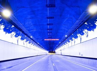 NorthConnex incorporates contemporary internal lighting in the tunnel with subtle stimulants to keep drivers alert and focused.