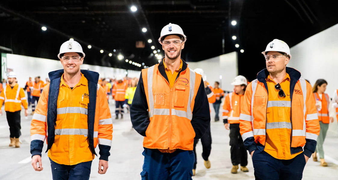 The opening ceremony was attended by hundreds of construction engineers who built and design the NorthConnex tunnel.