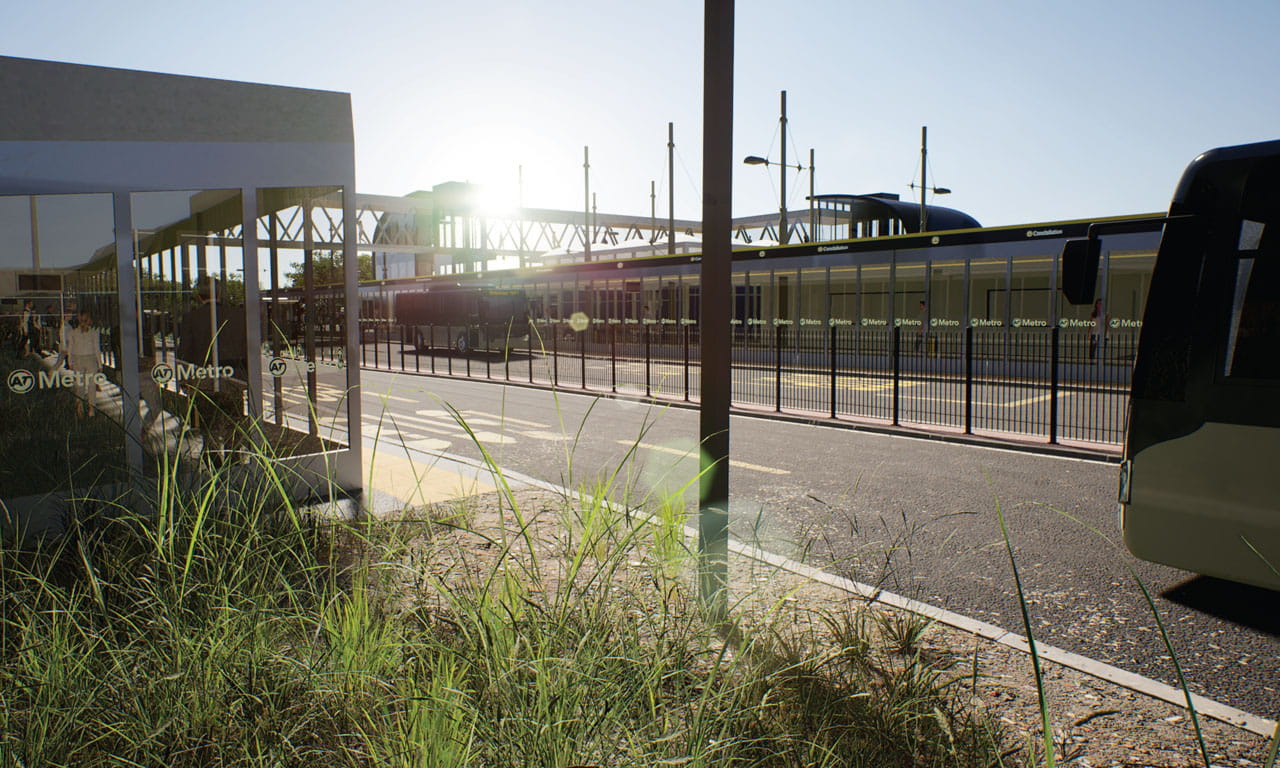The work will increase capacity on the busway and improve travel time reliability.