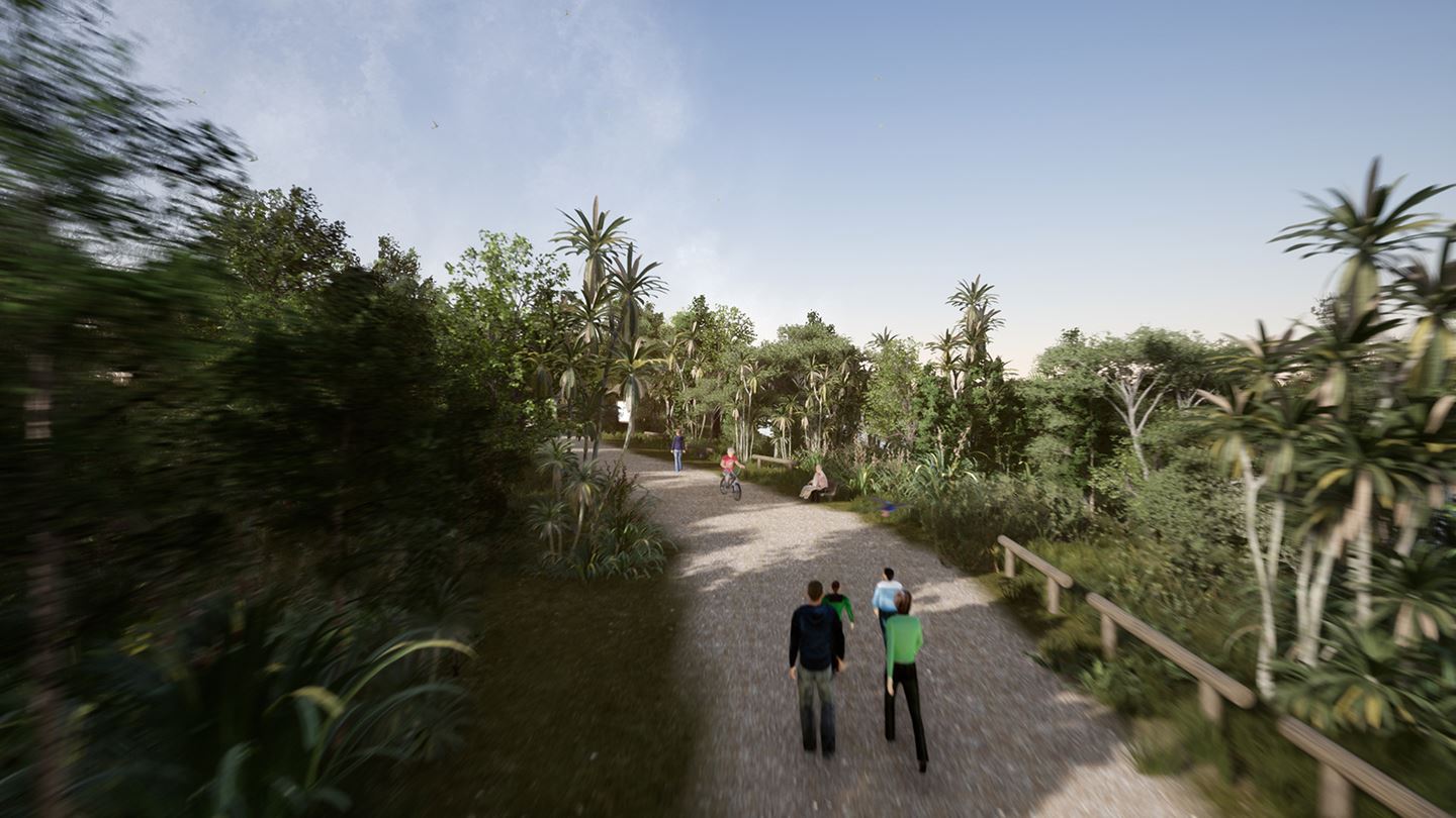 Aurecon’s digital spatial database and 3D models of the corridor was used to build a virtual reality experience for people.
