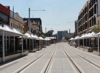 The construction team used a combination of innovative design and digital engineering to deliver the Major light rail construction on Parramatta’s Eat Street.
