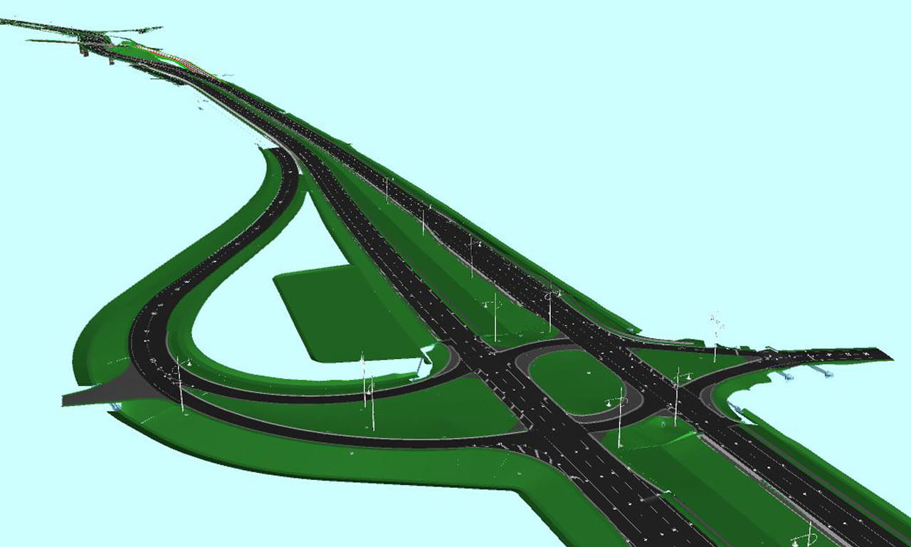 Aurecon delivers a digital 3D model that provides asset data and information that the road operator can use to support the design and construction of this project.