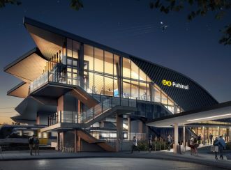 Puhinui Station has been upgraded to a major bus and train interchange to provide substantial travel time to Auckland.