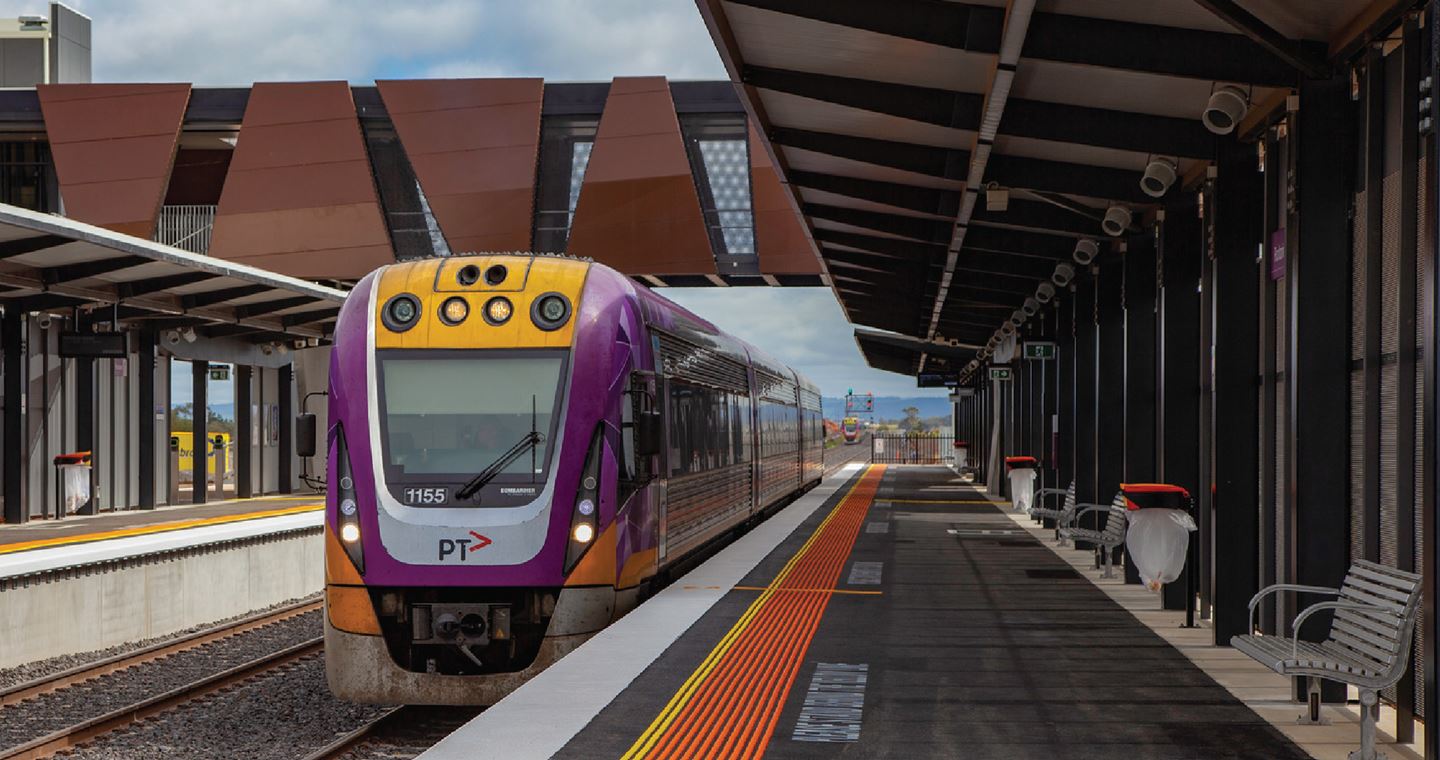 Regional Rail Revival will improve the rail public transport services and amenities for regional communities throughout Victoria. Image courtesy of Rail Projects Victoria.