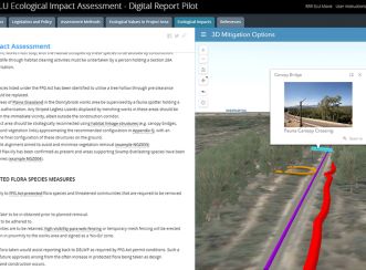 The digital report for the upgrade told the story of the design innovations made iteratively to protect environmentally sensitive areas.