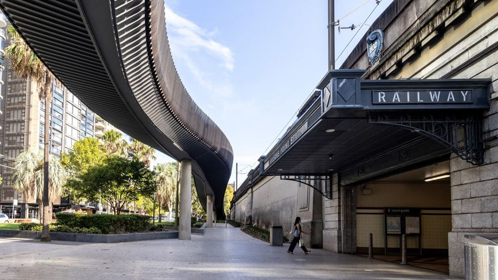 Sydney Harbour Bridge Cycleway Ramp, New South Wales, Australia