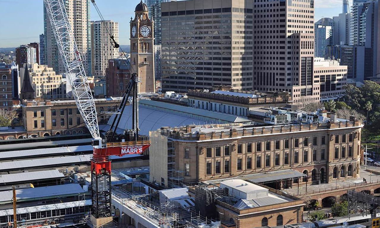 Sydney Central Station redevelopment sets new standards for rapid, safe construction in constrained urban environments. Image courtesy of Sydney Metro.