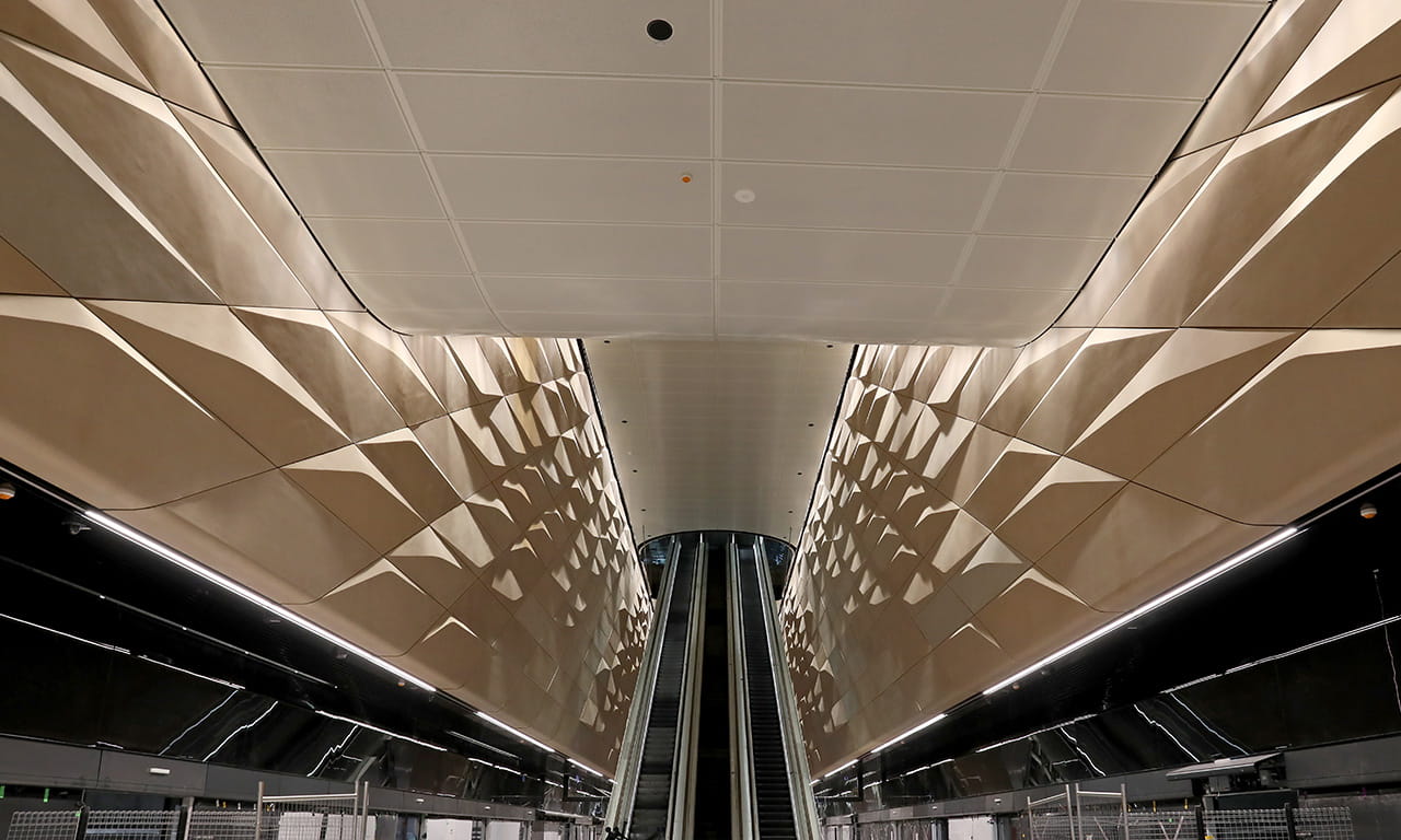 Sydney Metro Central Station’s new escalators in from Platforms 12 to 23. Image courtesy of Sydney Metro.