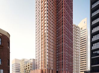 A 39-storey residential building will be built above the southern entry to Pitt Street Station