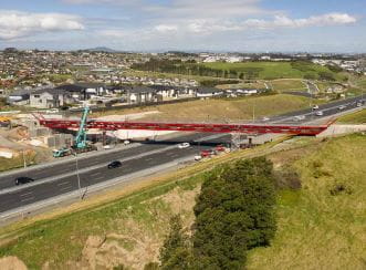 Aurecon suspended the final bridge sections by crane to minimise disruption for commuters