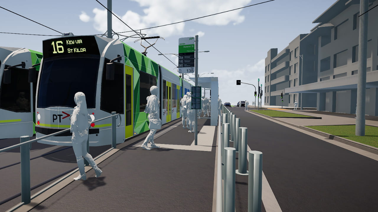 Aurecon’s user-centred design approach was employed to determine how people interact with the tram stops and the pain points they face.