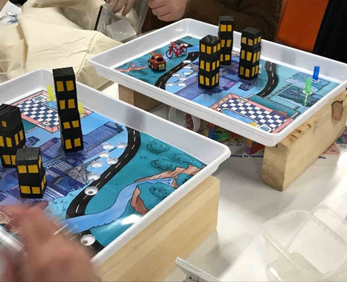 Students learn how cities work – exploring electricity, tunnels, bridges and more.