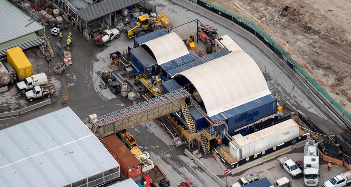The tunnel excavations will span almost 34 metres to accommodate the 5 lane traffic sections at the eight underground caverns.