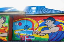 The Easton Park mural. Following community engagement and consultations, Aurecon was able to refine the designs for WestConnex M4-M5 Link that directly contribute to community satisfaction.