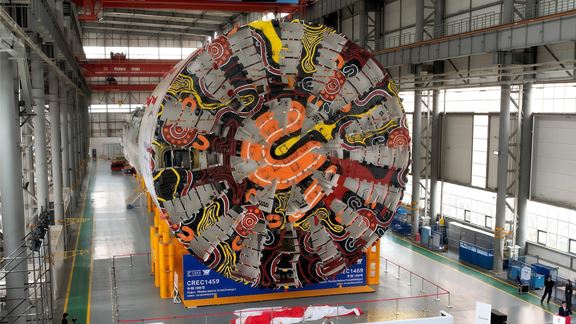 The Western Harbour Tunnel Project is the largest underground TBM launch worldwide. Image courtesy of Transport for NSW (RMS).