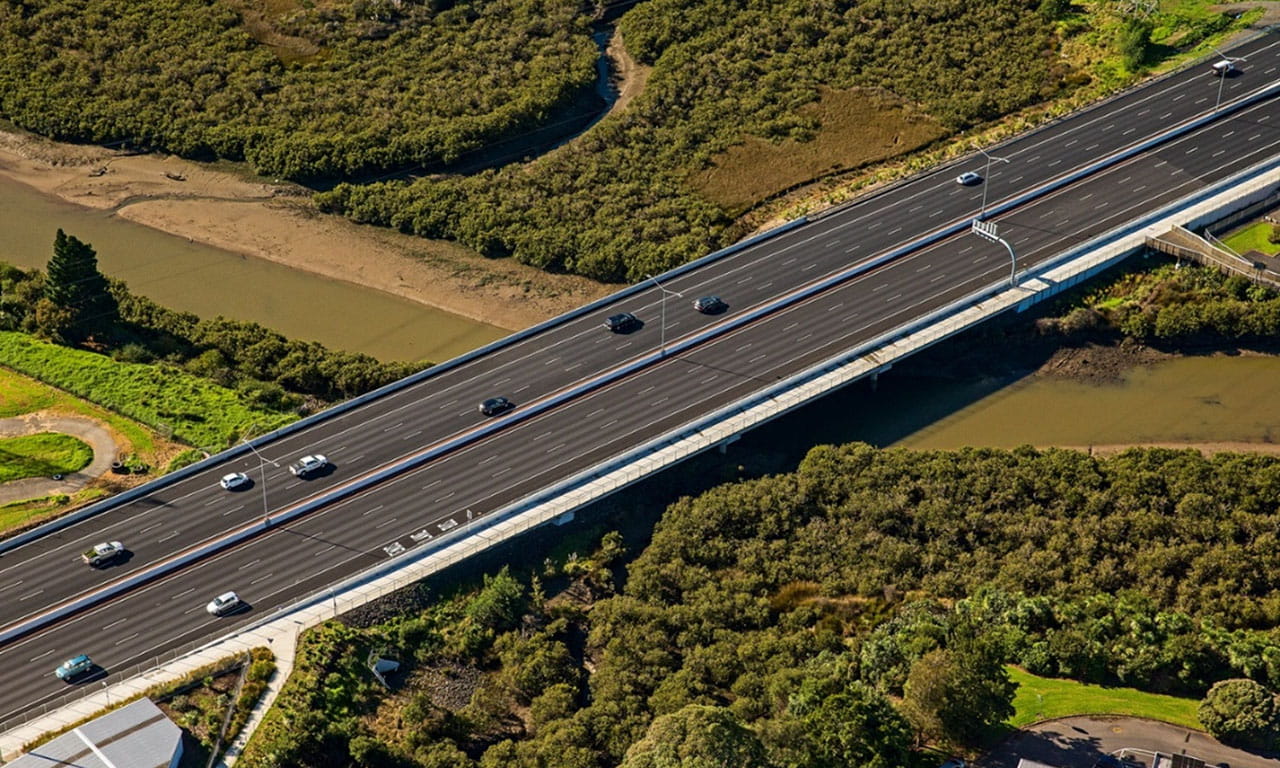 Cycleway over Henderson Creek as part of the Western Ring Route. 