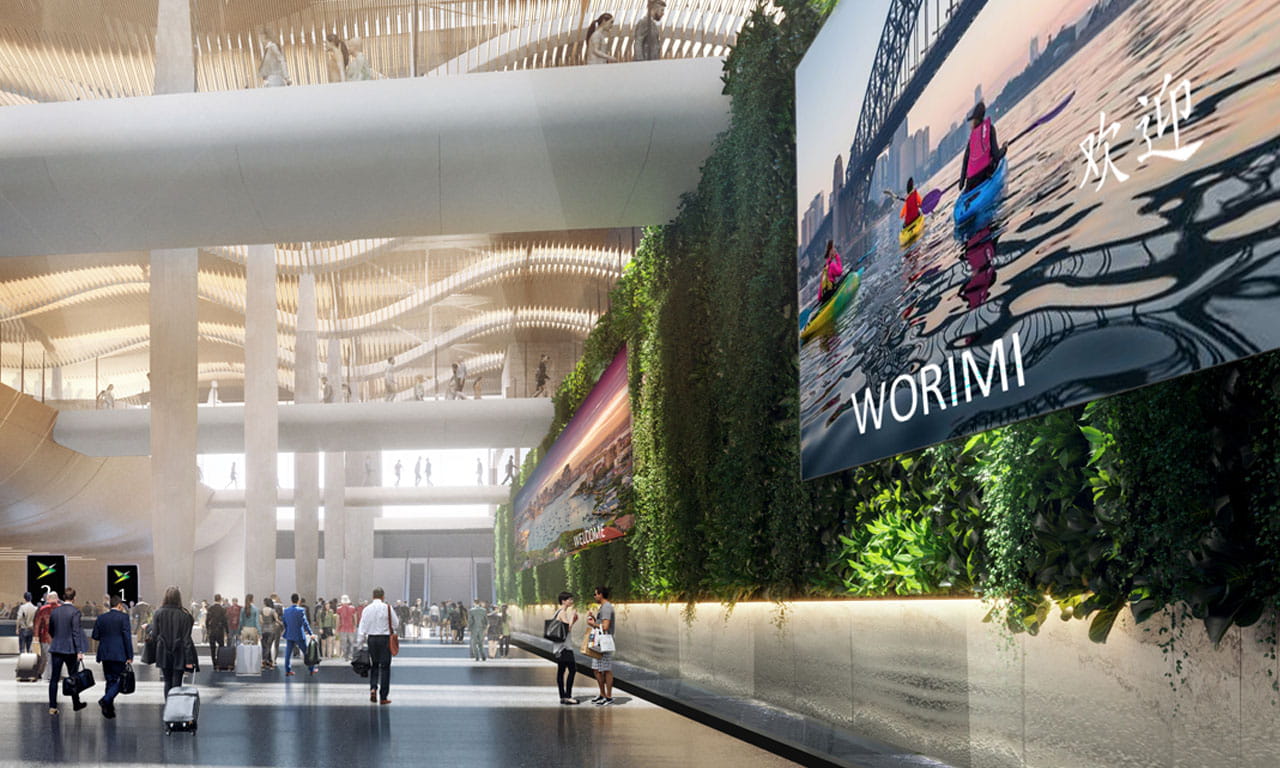 International departure lounge area. Image courtesy of Western Sydney Airport.