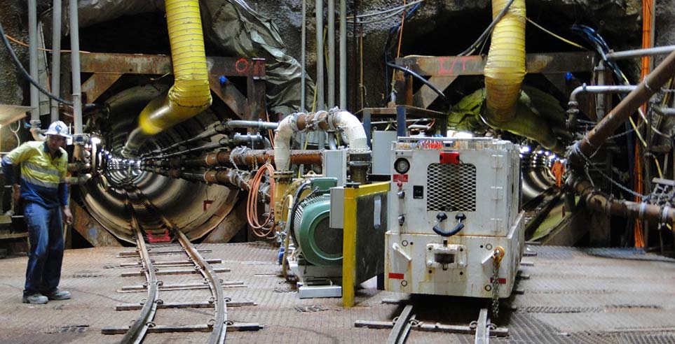 Close up of operations at the Adelaide Desalination Plant.