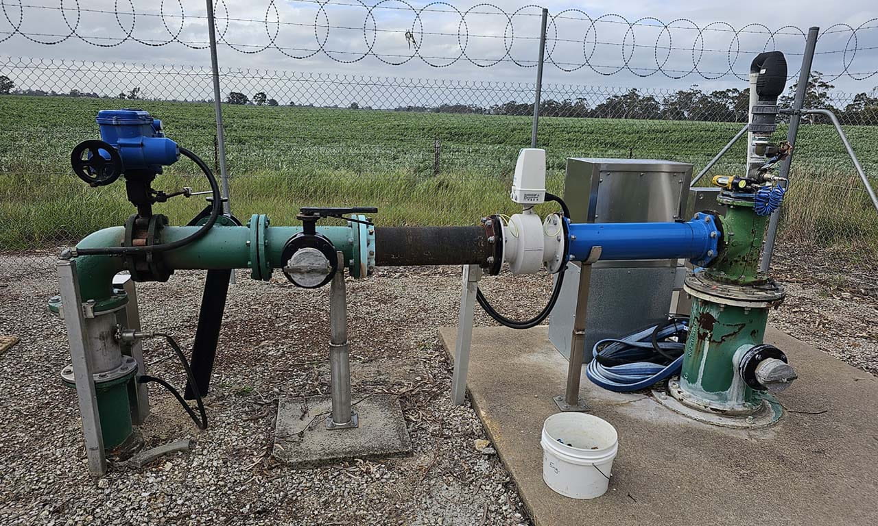 Existing borefield arrangement for Bordertown’s water supply.