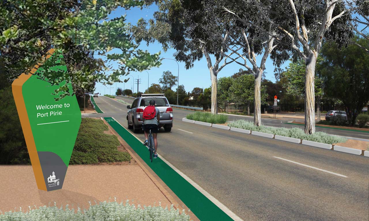 The Greening Port Pirie initiatives have multiple benefits for society and the environment, making external spaces more usable all year around.