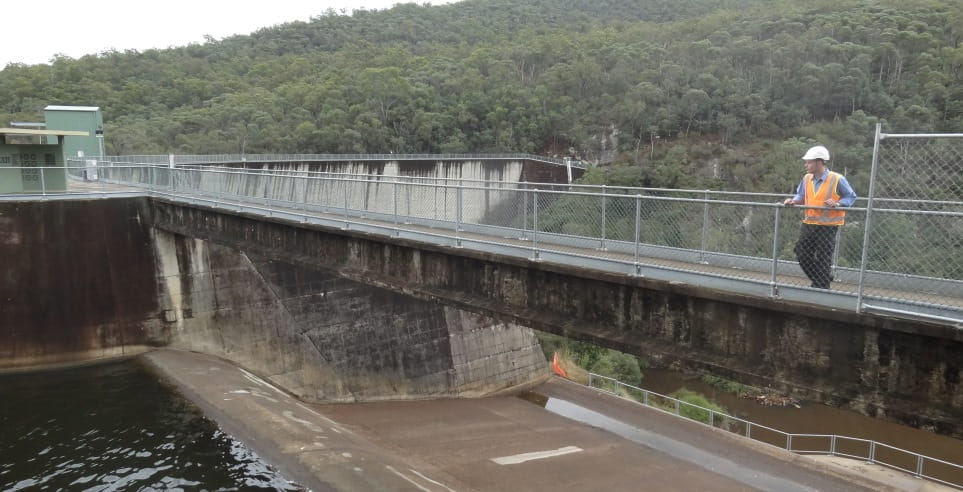 Bridge over the Moogerah Dam.