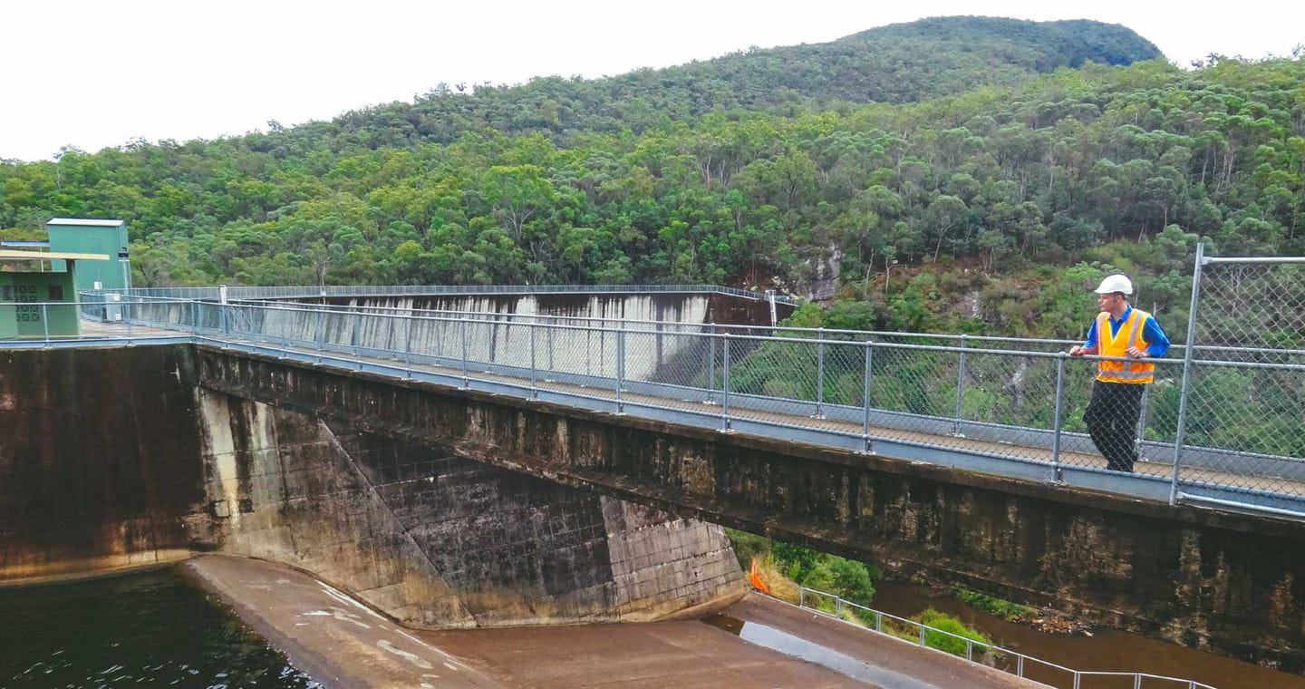 Moogerah Dam upgrades to improve flood security and address several dam safety issues.