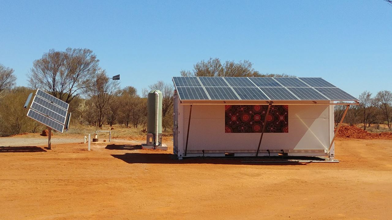 The Gilghi concept is designed to make smart use of available solar power to run the plant and charge the batteries.