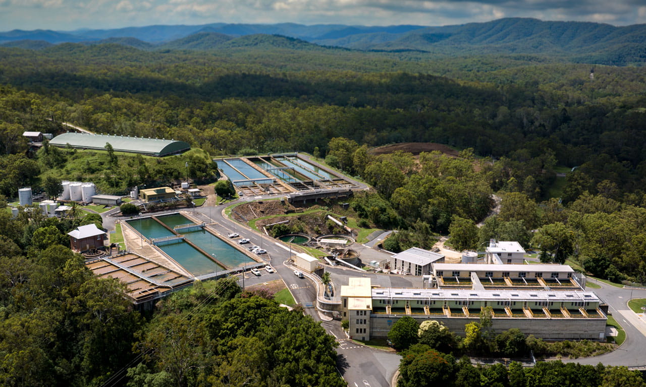 The Mount Crosby East Bank and West Bank Water Treatment Plants are two of the 11 treatment plants connected to the SEQ Water Grid.