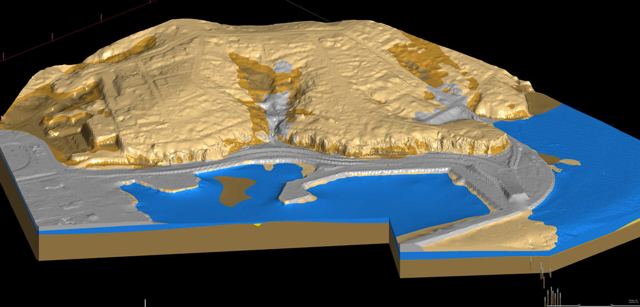 The key 3D models included forms of hydrodynamic modelling, geospatial data, civil design data, geological and geotechnical data.