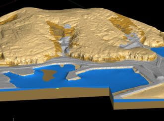 The key 3D models included forms of hydrodynamic modelling, geospatial data, civil design data, geological and geotechnical data.